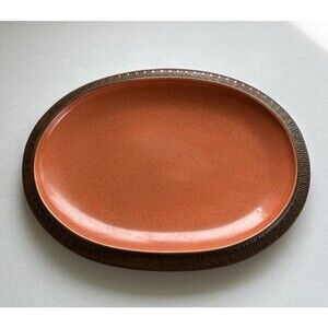RED WING Platter Vintage 1960’s Pottery Orange Adobe Stone Excellent Condition